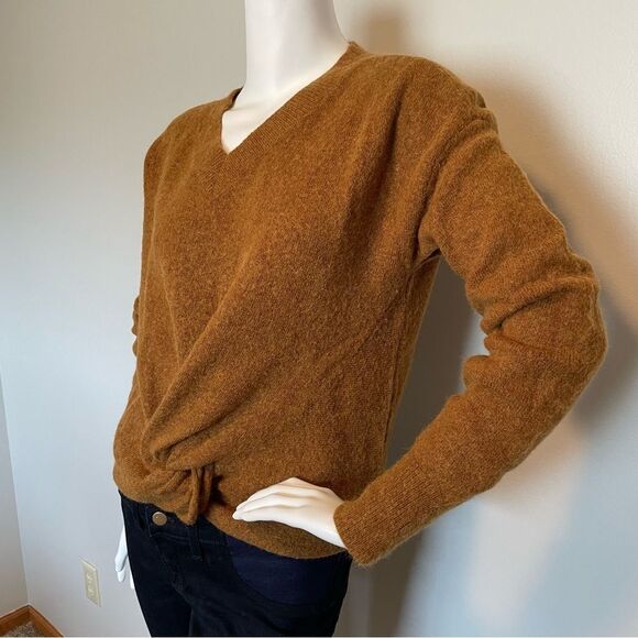 SCOTCH & SODA- Wool Blend Oversized Front Knot Sweater Rust Size XS - Picture 9 of 9